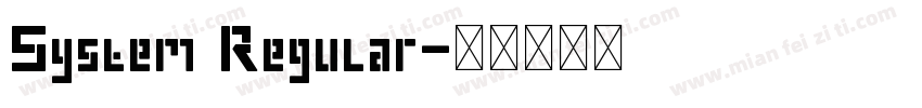 System Regular字体转换